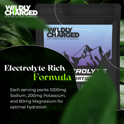 Wildly Charged Electrolyte Hydration Powder - 8 Single Servings Variety Pack